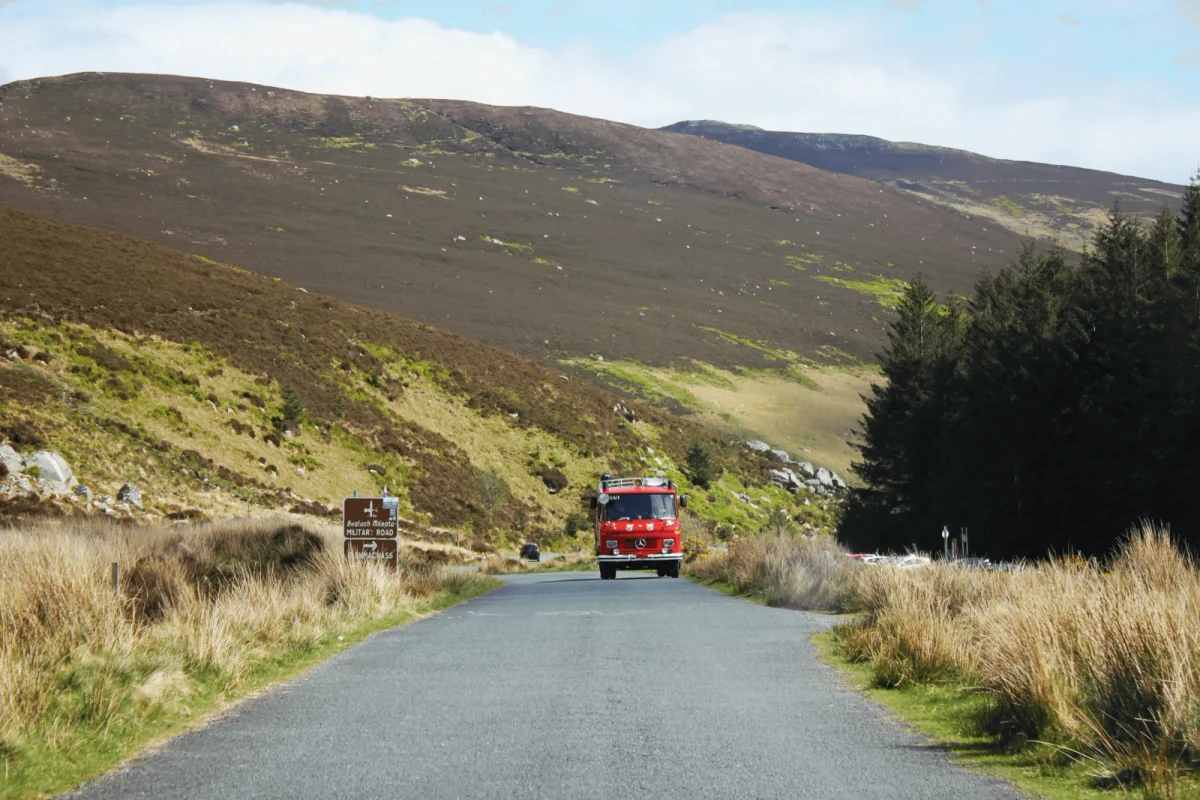 Irish landscape with low forest cover